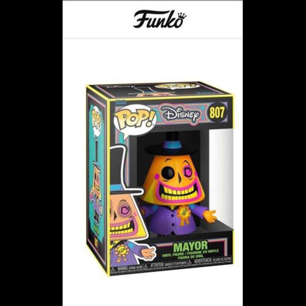 Funko Pop! The Nightmare Before Christmas Mayor Blacklight #807 mint condition